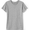 Lands’ End School Uniform Girls Short Sleeve Essential T-Shirt(Gray Heather)