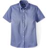 Lands’ End School Uniform Girls Short Sleeve Oxford Dress Shirt(French Blue)