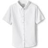 Lands’ End School Uniform Girls Short Sleeve Oxford Dress Shirt(White)