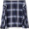 Lands’ End School Uniform Girls Side Pleat Plaid Skort Above Knee(Classic Navy Plaid)