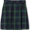 Lands’ End School Uniform Girls Solid A-line Skirt Below The Knee(Plaid Hunter/Classic Navy)