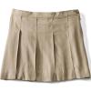 Lands’ End School Uniform Girls Solid Box Pleat Skirt Above Knee(Khaki)