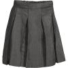 Lands’ End School Uniform Girls Solid Box Pleat Skirt Below The Knee(Academic Gray)