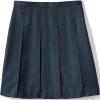 Lands’ End School Uniform Girls Solid Box Pleat Skirt Below The Knee(Classic Navy)
