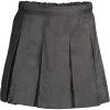 Lands’ End School Uniform Girls Solid Box Pleat Skirt Top of Knee(Academic Gray)