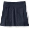 Lands’ End School Uniform Girls Solid Box Pleat Skirt Top of Knee(Classic Navy)