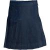 Lands’ End School Uniform Girls Solid Pleated Skirt Below The Knee(Academic Classic Navy)