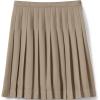 Lands’ End School Uniform Girls Solid Pleated Skirt Below The Knee(Khaki)
