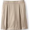 Lands’ End School Uniform Girls Solid Pleated Skort Top of Knee(Khaki)