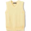 Lands’ End School Uniform Kids Cotton Modal Sweater Vest(Maize)