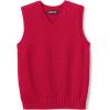 Lands’ End School Uniform Kids Cotton Modal Sweater Vest(Red)