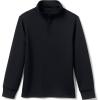 Lands’ End School Uniform Kids Quarter Zip Pullover(Black)
