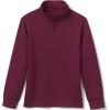 Lands’ End School Uniform Kids Quarter Zip Pullover(Burgundy)