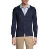Lands’ End School Uniform Men’s Cotton Modal Button Front Cardigan Sweater(Classic Navy)