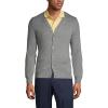 Lands’ End School Uniform Men’s Cotton Modal Button Front Cardigan Sweater(Pewter Heather)