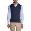 Lands’ End School Uniform Men’s Cotton Modal Fine Gauge Sweater Vest(Classic Navy)