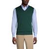 Lands’ End School Uniform Men’s Cotton Modal Fine Gauge Sweater Vest(Evergreen)