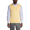 Lands’ End School Uniform Men’s Cotton Modal Sweater Vest(Maize)