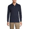 Lands’ End School Uniform Men’s Long Sleeve Interlock Polo Shirt(Classic Navy)