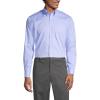 Lands’ End School Uniform Men’s Long Sleeve No Iron Pinpoint Dress Shirt(Blue)