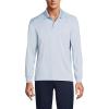Lands’ End School Uniform Men’s Long Sleeve Rapid Dry Polo Shirt(Blue)