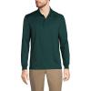 Lands’ End School Uniform Men’s Long Sleeve Rapid Dry Polo Shirt(Evergreen)
