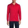 Lands’ End School Uniform Men’s Long Sleeve Rapid Dry Polo Shirt(Red)