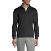 Lands’ End School Uniform Men’s Quarter Zip Pullover(Black)