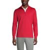 Lands’ End School Uniform Men’s Quarter Zip Pullover(Red)