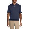Lands’ End School Uniform Men’s Short Sleeve Banded Bottom Polo Shirt(Classic Navy)