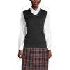 Lands’ End School Uniform Women’s Cotton Modal Fine Gauge Sweater Vest(Black)