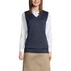 Lands’ End School Uniform Women’s Cotton Modal Sweater Vest(Classic Navy)