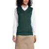 Lands’ End School Uniform Women’s Cotton Modal Sweater Vest(Evergreen)