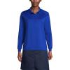 Lands’ End School Uniform Women’s Long Sleeve Rapid Dry Polo Shirt(Cobalt)