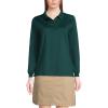 Lands’ End School Uniform Women’s Long Sleeve Rapid Dry Polo Shirt(Evergreen)