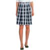 Lands’ End School Uniform Women’s Plaid Skort Top of Knee(White Plaid)