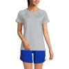 Lands’ End School Uniform Women’s Short Sleeve Active Tee(Gray Heather)