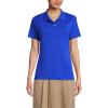 Lands’ End School Uniform Women’s Short Sleeve Feminine Fit Interlock Polo Shirt(Cobalt)