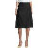 Lands’ End School Uniform Women’s Solid A-line Skirt Below The Knee(Black)