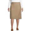 Lands’ End School Uniform Women’s Solid A-line Skirt Below The Knee(Khaki)