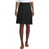 Lands’ End School Uniform Women’s Solid Box Pleat Skirt Above Knee(Black)