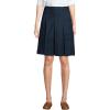 Lands’ End School Uniform Women’s Solid Box Pleat Skirt Above Knee(Classic Navy)