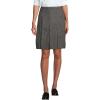 Lands’ End School Uniform Women’s Solid Box Pleat Skirt Above Knee(Gray)