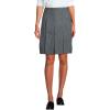 Lands’ End School Uniform Women’s Solid Box Pleat Skirt Above Knee(Haze Gray)