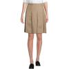 Lands’ End School Uniform Women’s Solid Box Pleat Skirt Above Knee(Khaki)