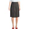 Lands’ End School Uniform Women’s Solid Box Pleat Skirt Below The Knee(Academic Gray)