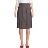 Lands’ End School Uniform Women’s Solid Box Pleat Skirt Below The Knee(Gray)