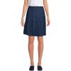 Lands’ End School Uniform Women’s Solid Box Pleat Skirt Top of Knee(Academic Classic Navy)