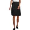 Lands’ End School Uniform Women’s Solid Box Pleat Skirt Top of Knee(Black)