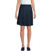 Lands’ End School Uniform Women’s Solid Box Pleat Skirt Top of Knee(Classic Navy)